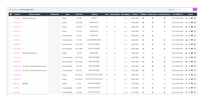 Panther ERP screenshot